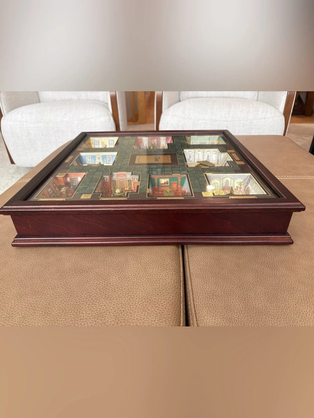 Clue Collector’s Edition Restoration Hardware Hasbro 3D Wood Board Game 2007 NIB